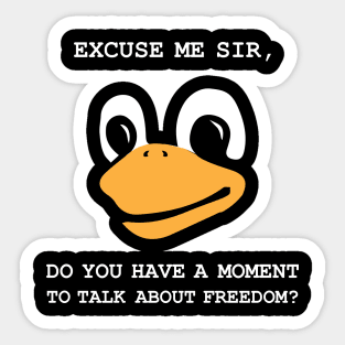 Lord and Saviour Tux Penguin Linux Religion Sticker